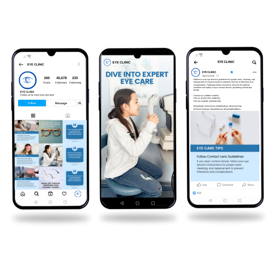 templates for facebook posts eye clinic sample