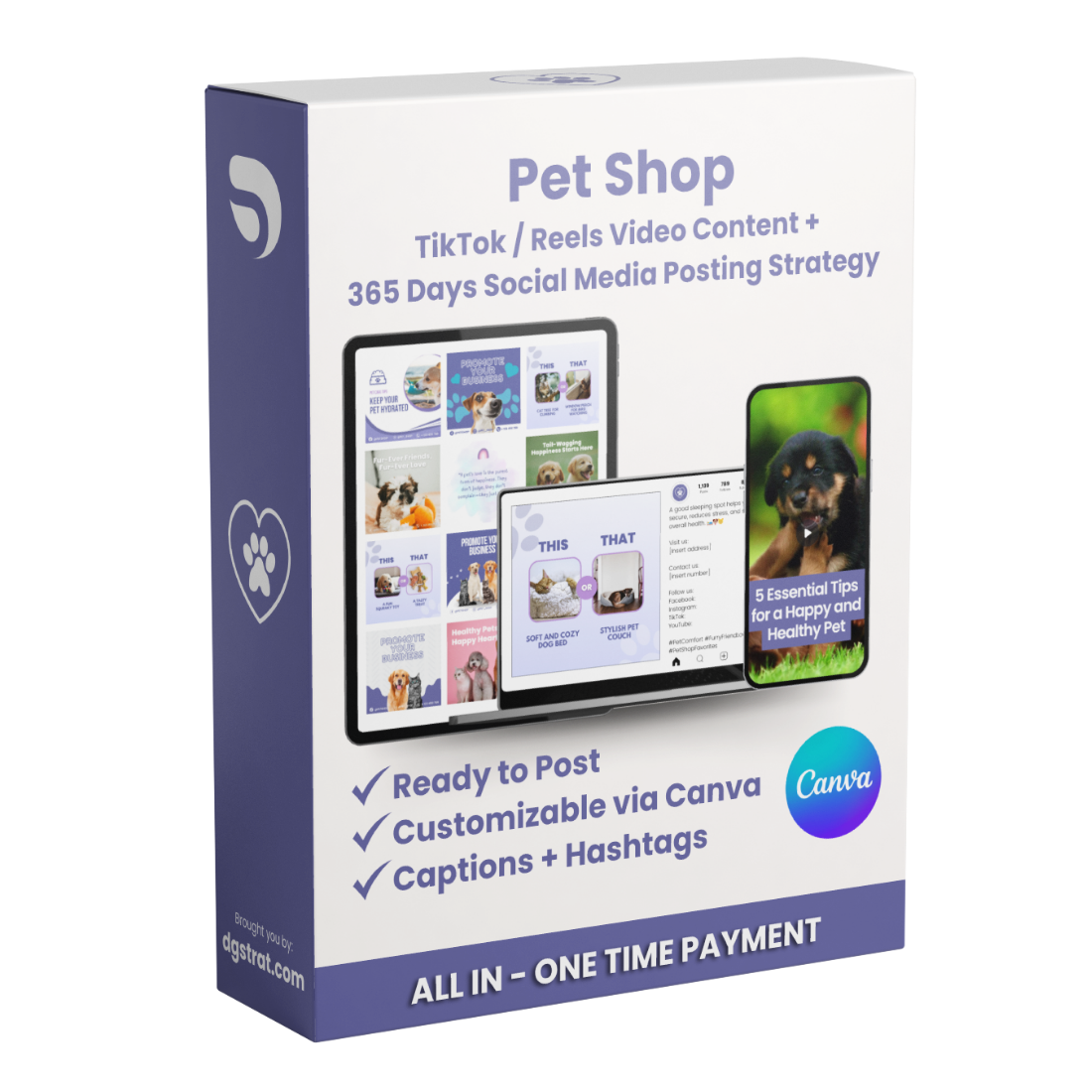 Pet Shop - Ready to Post and Customize Social Media Images and Videos