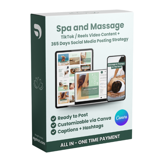 Spa and Massage - Ready to Post and Customize Social Media Images and Videos