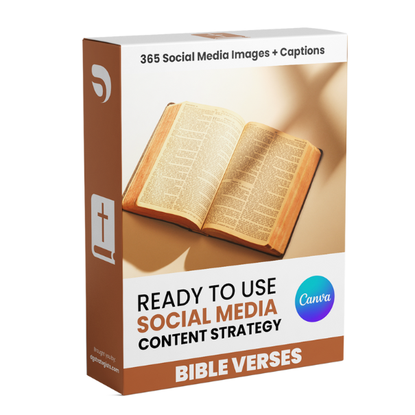 Bible Verse - 365 Days Social Media Inspiration Posting and Content
