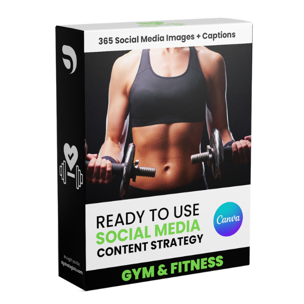 Gym and Fitness - 365 Days Social Media Posting Content