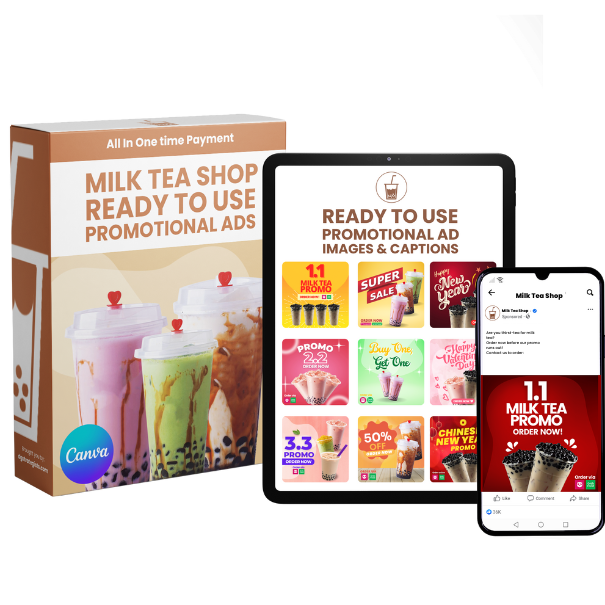Milk Tea Shop - Social Media Sponsored Ads / Promotional Content