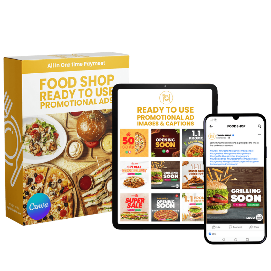Food Shop - Social Media Sponsored Ads / Promotional Content