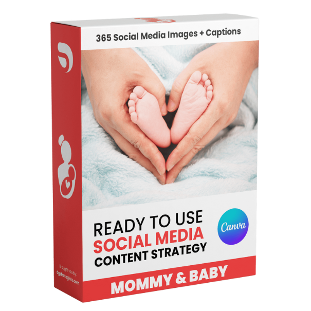 Mommy and Baby - 365 Days Social Media Posting Content