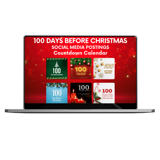 100 Days Before Christmas Countdown Social Media Posting