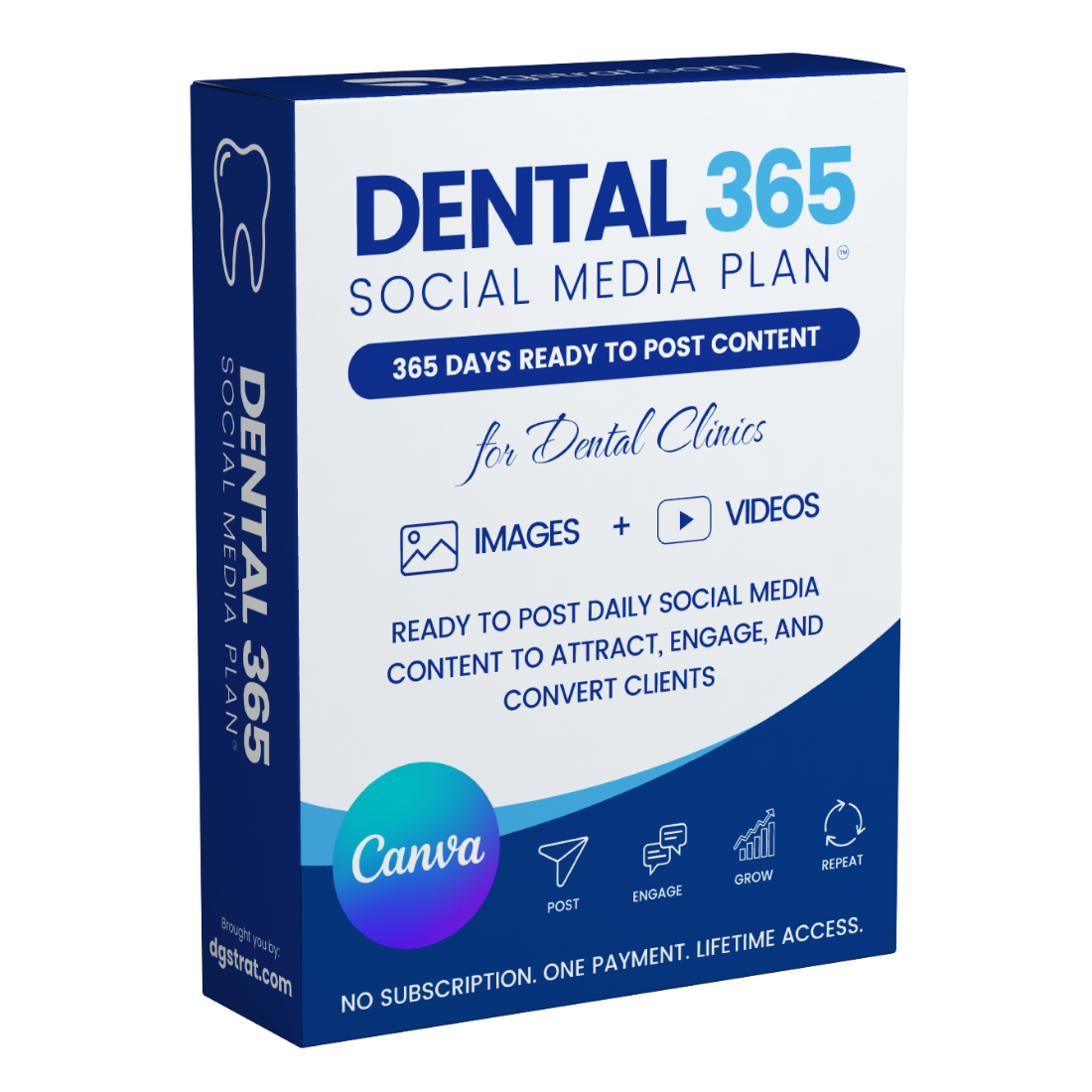 Dental Clinic v4.0 - 365 Days Ready To Post Social Media Content (Images and Videos)