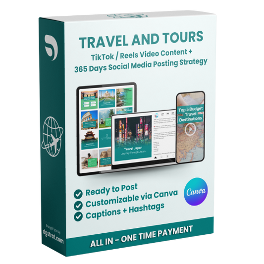 Travel - Ready to Post and Customize Social Media Images and Videos