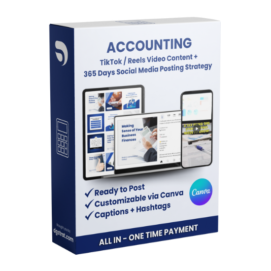 Accounting v1 - Ready to Post and Customize Social Media Images and Videos