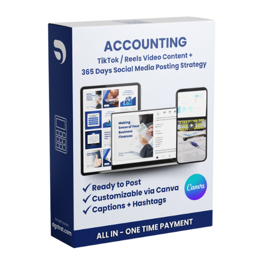 Accounting v1 - Ready to Post and Customize Social Media Images and Videos