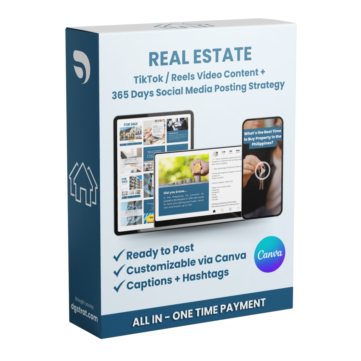 Real Estate - Ready to Post and Customize Social Media Images and Videos