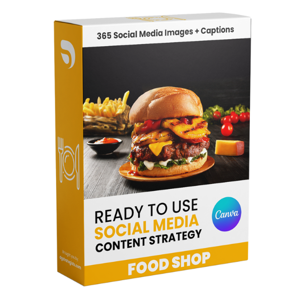 Food Shop - 365 Days Social Media Content Strategy